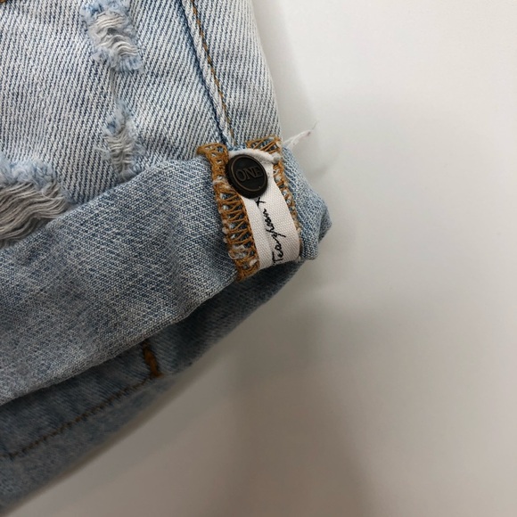 One Teaspoon Light Blue Jean Shorts - Picture 8 of 8